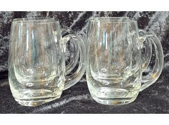 Set Of 4 Clear Beer Glasses By Toscany