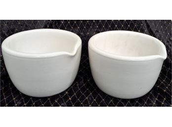 Vintage Pair Of Coors Spouted Bowls #17