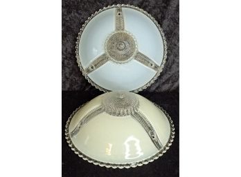Pair Of Antique/ Vintage Ceiling Light Shade