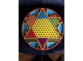 Vintage Zan-loo Chinese Checkers/ Checkers Board (board Only)