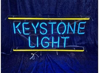 Vintage Keystone Light Neon Bar Sign