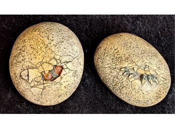 Pair Of Hatching Dragon Eggs By Windstone Editions
