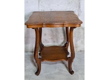 Victorian Style Vintage Tiger Oak Table
