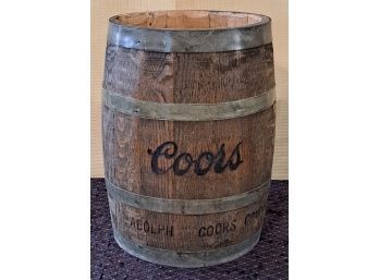 Vintage Coors Oak Barrel