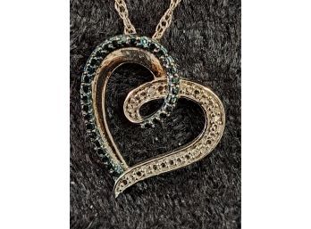 Sterling Heart Pendant And Chain