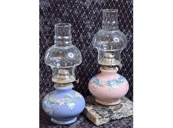 Pair Of Vintage Kaadan Ltd. Oil Lamps