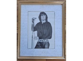 Signed Art Jim Morrison