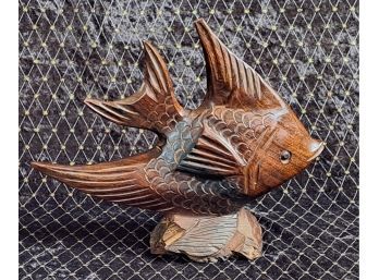 Beautiful Carved Ironwood Fish