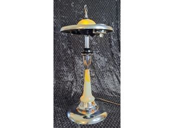 Amazing Art Deco Lighted Cigarette Table/ Smoking Stand