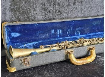 Vintage Boston Wonder Metal Clarinet W Case