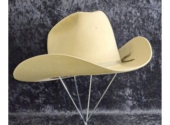 Vintage Resistol Beaver Skin Cowboy Hat From Lou Taubert's Outfitters Casper Wyo.
