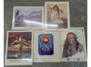 Vintage Native American Posters And A Print