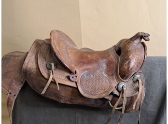 Vintage Kid's Leather Saddle