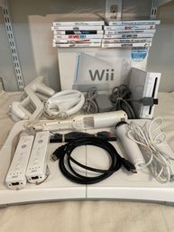 Wii System With Box Games And Accessories