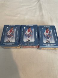 (3) Sets Of Ultimate Sportcard Hockey 2- English 1- French