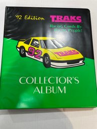 Vintage '92 Traks Racing Cards Collector's Album Nascar Complete Set