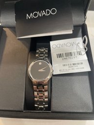 Movado Black Museum Dial Watch Cant Get To Wind