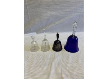 Lot Of 4 Glass Bells