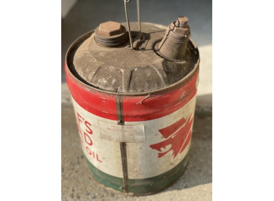 Vintage Wolfs Head 5-Gallon Oil Can