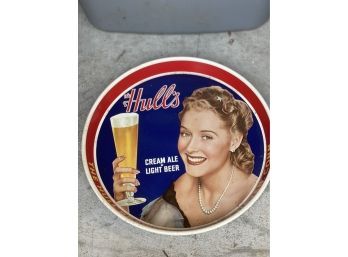 Vintage 1940S Hulls Beer  Tray