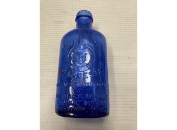 Vintage Cobalt Blue Milk Of Magnesia Bottle
