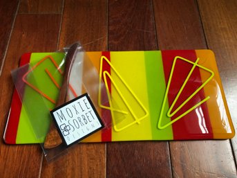Stunning Moxie Sorbet Designs Fused Glass Cheese Board