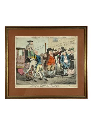 George Moutard Woodward Framed Color Etching
