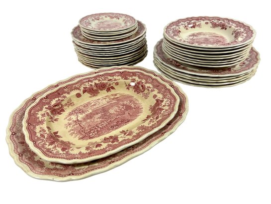 Antique Shannondale English Trasnferware Plates & Platters