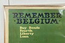 Original WW1 Liberty Loan Poster 'Remember Belgium'