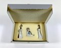 (3) Lladro Figurines In Original Box 'Christmas Morning'