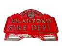 Vintage 'Branford Fire Dept' Metal Sign