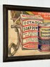 A 19th C. Framed Advertisement 'Octagon Soap Co.'
