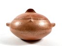 Micaceous Lidded Pottery Bowl