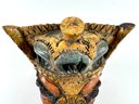 Antique Balinese Carved & Hand-Painted Wooden Mask