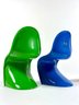 (4) Verner Panton Chairs - Vitra Museum Designs - Minature Collection