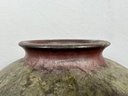 Monumental Signed Japanese Raku Vase