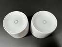 A Pair Of Limoges Porcelain Tea Cups - Etains Du Manoir Paris France