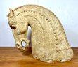 Monumental Pottery Tang Horse Head Sculpture