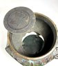 An Antique Chinese Solid Bronze Cloisonne Censer