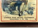 WW1 'United War Work Campaign' Framed Poster