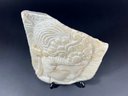 Relief Fragment Carved Of Marble - Includes Stand