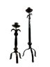 Pair Of Wrought Iron Candleholders