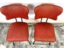 (4) 1950s Atomic Wrought Iron Chairs