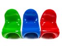 (3) Miniature Verner Panton 1959 Chairs By Vitra