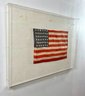 A Lucite Framed 39 Star American Flag
