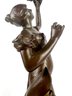 Art Nouveau Figure On Wooden Base By Charles Ruchot