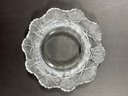 Lalique Signed French Crystal 'Honfluer' Dish