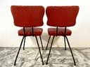 (4) 1950s Atomic Wrought Iron Chairs