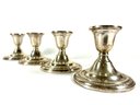 (4) Sterling Silver 'Courtship' Candleholders By International Sterling