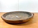 Large Primitive Carved Serving Bowl - Carved From A Single Piece